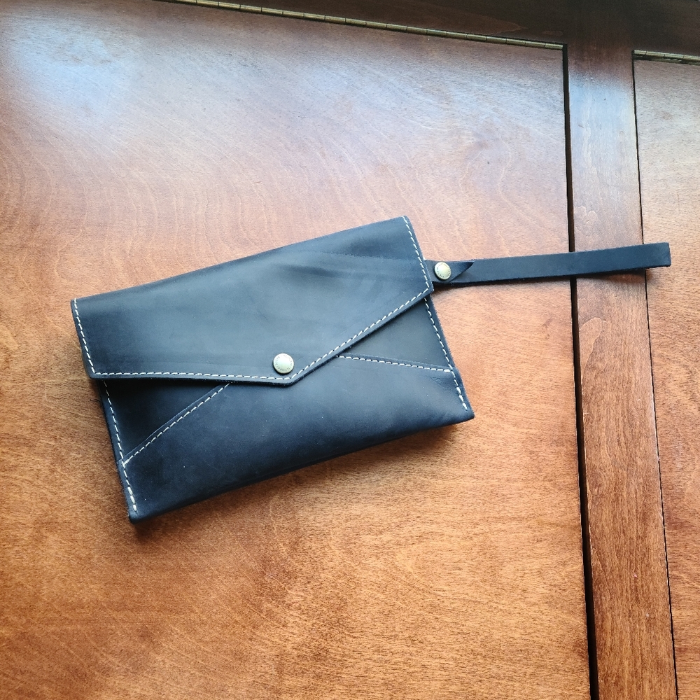 Portland Leather goods crossbody wristlet